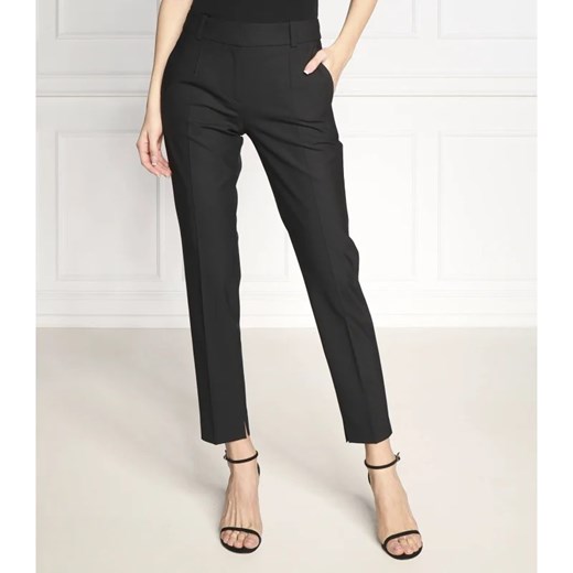 HUGO Spodnie Hetana | Slim Fit | z dodatkiem wełny ze sklepu Gomez Fashion Store w kategorii Spodnie damskie - zdjęcie 164323893