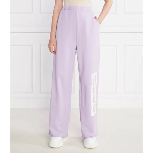 HUGO Spodnie dresowe Nasuede | Loose fit ze sklepu Gomez Fashion Store w kategorii Spodnie damskie - zdjęcie 164324414