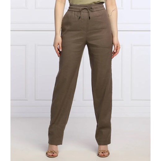 Marc Cain Lniane spodnie | Loose fit ze sklepu Gomez Fashion Store w kategorii Spodnie damskie - zdjęcie 164324531