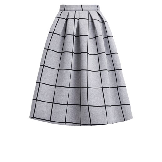 Topshop Spódnica plisowana light grey zalando szary abstrakcyjne wzory