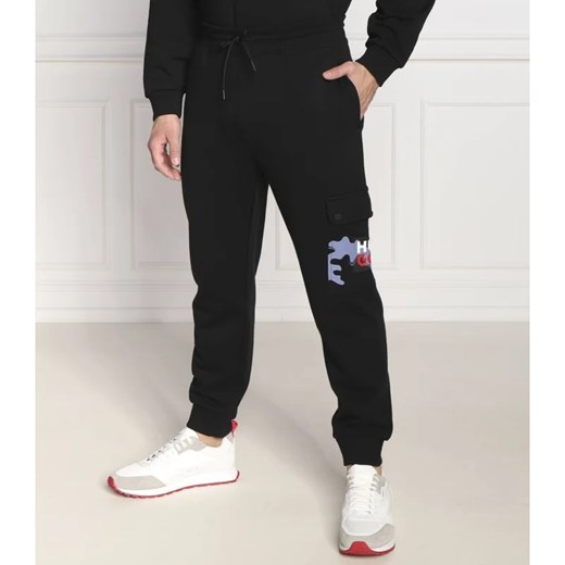 HUGO Spodnie dresowe Dobcat | Regular Fit ze sklepu Gomez Fashion Store w kategorii Spodnie męskie - zdjęcie 164325353