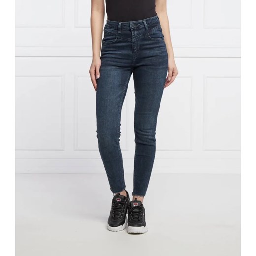 GUESS JEANS Jeansy SUPER HIGH YOKE | Skinny fit 25/29 wyprzedaż Gomez Fashion Store