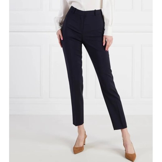 BOSS BLACK Wełniane spodnie Tilunah 10249090 01 | Regular Fit ze sklepu Gomez Fashion Store w kategorii Spodnie damskie - zdjęcie 164327233