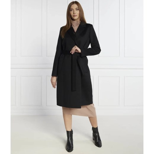 Calvin Klein Wełniany płaszcz | z dodatkiem kaszmiru ze sklepu Gomez Fashion Store w kategorii Płaszcze damskie - zdjęcie 164327672