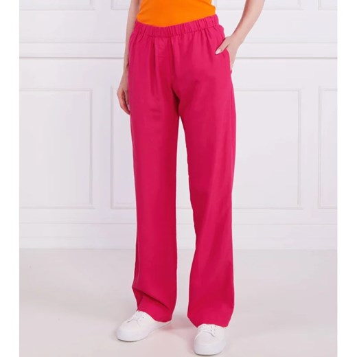 Samsøe Samsøe Spodnie | Regular Fit | z dodatkiem lnu ze sklepu Gomez Fashion Store w kategorii Spodnie damskie - zdjęcie 164328612