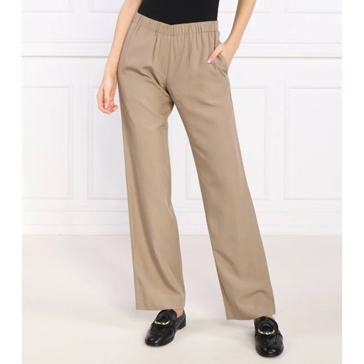 Samsøe Samsøe Spodnie | Regular Fit | z dodatkiem lnu XS wyprzedaż Gomez Fashion Store