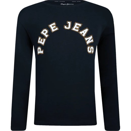 T-shirt chłopięce czarny Pepe Jeans z bawełny 