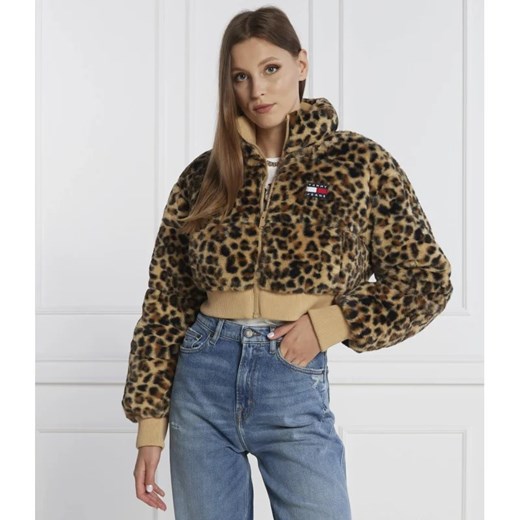 Tommy Jeans Kurtka LEO FAUX | Cropped Fit ze sklepu Gomez Fashion Store w kategorii Kurtki damskie - zdjęcie 164329264
