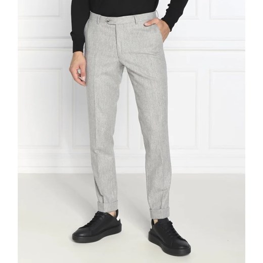 Oscar Jacobson Wełniane spodnie Denz Turn Up | Regular Fit Oscar Jacobson 48 okazja Gomez Fashion Store