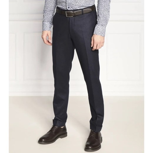 Oscar Jacobson Wełniane spodnie Denz Turn Up | Regular Fit Oscar Jacobson 56 promocja Gomez Fashion Store