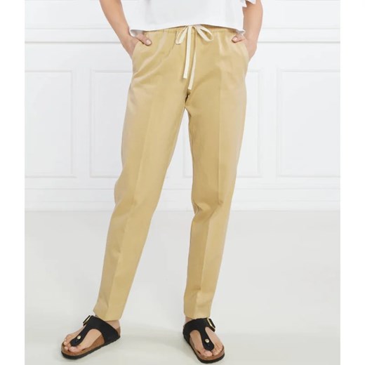 TWINSET Spodnie jogger | Slim Fit | z dodatkiem lnu ze sklepu Gomez Fashion Store w kategorii Spodnie damskie - zdjęcie 164330200