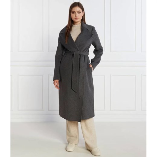 LAUREN RALPH LAUREN Wełniany płaszcz | z dodatkiem kaszmiru | Regular Fit L Gomez Fashion Store