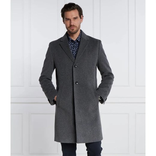 BOSS BLACK Wełniany płaszcz H-Hyde-C-224 ze sklepu Gomez Fashion Store w kategorii Płaszcze męskie - zdjęcie 164330501