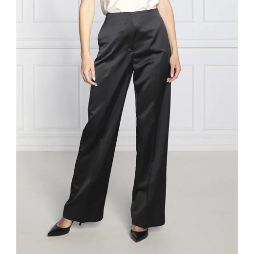 Calvin Klein Satynowe spodnie | Regular Fit Calvin Klein 40 promocyjna cena Gomez Fashion Store