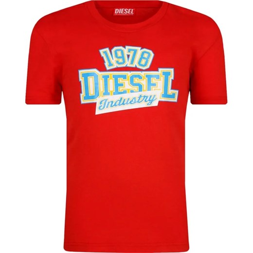 Diesel T-shirt | Regular Fit ze sklepu Gomez Fashion Store w kategorii T-shirty chłopięce - zdjęcie 164331602