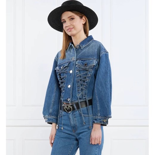 Pinko Kurtka jeansowa | Cropped Fit ze sklepu Gomez Fashion Store w kategorii Kurtki damskie - zdjęcie 164332514
