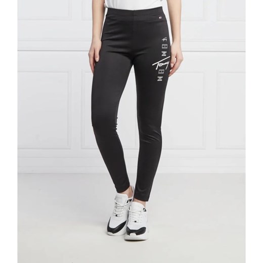 Tommy Jeans Legginsy | Slim Fit | regular waist ze sklepu Gomez Fashion Store w kategorii Spodnie damskie - zdjęcie 164332960