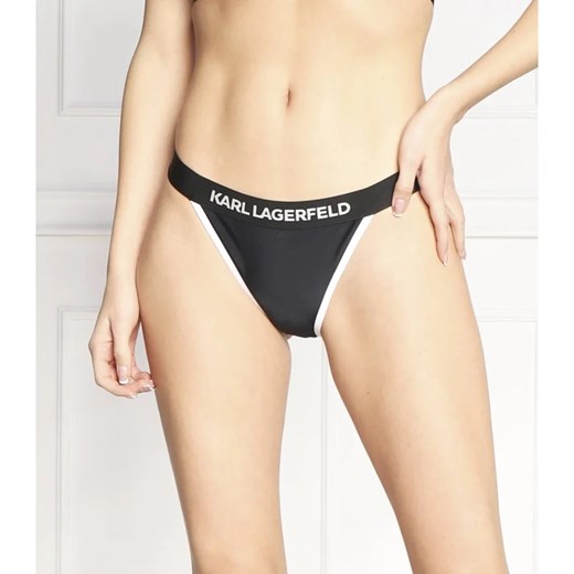 Karl Lagerfeld Dół od bikini w/ logo elastic Karl Lagerfeld XL okazja Gomez Fashion Store