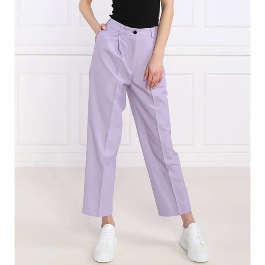 Karl Lagerfeld Spodnie | Regular Fit | z dodatkiem wełny ze sklepu Gomez Fashion Store w kategorii Spodnie damskie - zdjęcie 164333611