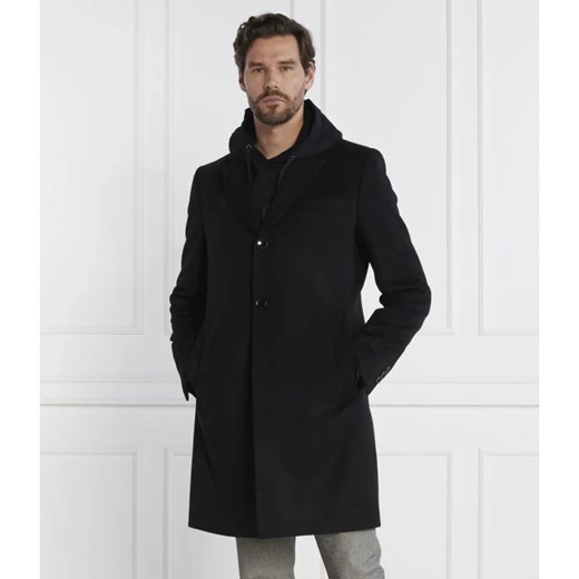 BOSS Wełniany płaszcz H Hyde | z dodatkiem kaszmiru 50 Gomez Fashion Store okazja