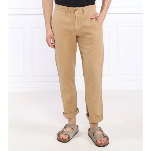POLO RALPH LAUREN Lniane spodnie | Straight fit ze sklepu Gomez Fashion Store w kategorii Spodnie męskie - zdjęcie 164334844