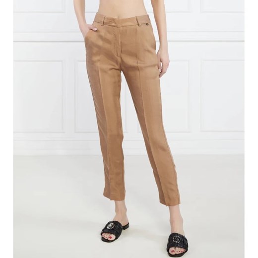Liu Jo Spodnie | Regular Fit | z dodatkiem lnu ze sklepu Gomez Fashion Store w kategorii Spodnie damskie - zdjęcie 164336070