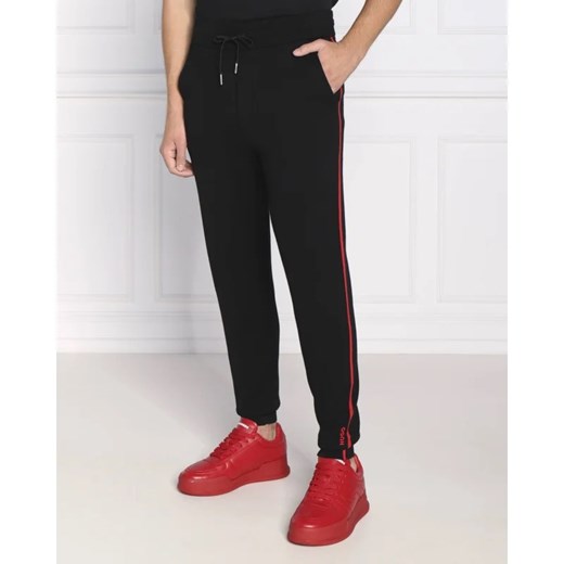 HUGO Spodnie dresowe Steero | Regular Fit | z dodatkiem wełny ze sklepu Gomez Fashion Store w kategorii Spodnie męskie - zdjęcie 164336264