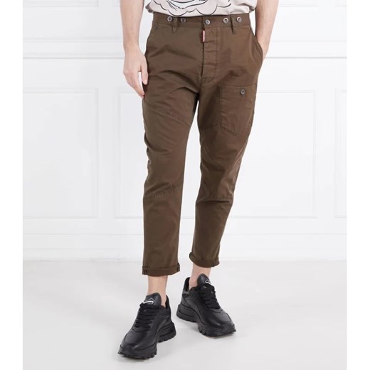 Dsquared2 Spodnie cargo Work Combat | Regular Fit ze sklepu Gomez Fashion Store w kategorii Spodnie męskie - zdjęcie 164337074