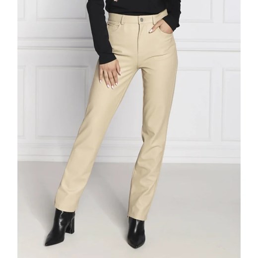 GUESS Spodnie CAROLINE | Straight fit ze sklepu Gomez Fashion Store w kategorii Spodnie damskie - zdjęcie 164337702