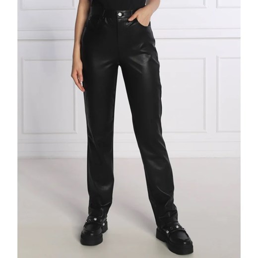 GUESS Spodnie CAROLINE | Straight fit ze sklepu Gomez Fashion Store w kategorii Spodnie damskie - zdjęcie 164337814