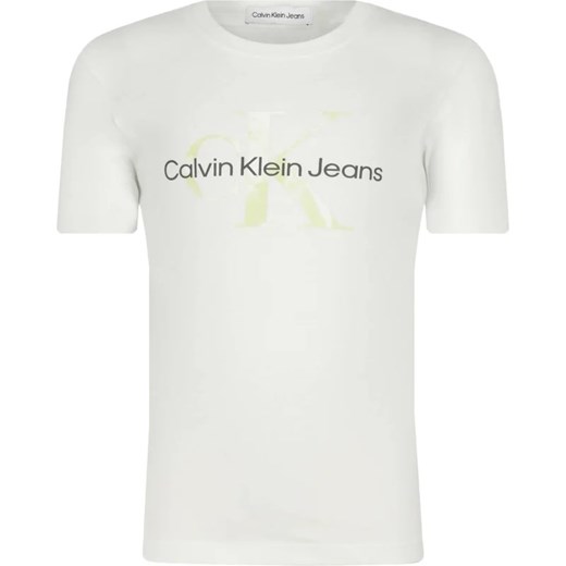 CALVIN KLEIN JEANS T-shirt MONOGRAM PRINT LOGO | Regular Fit ze sklepu Gomez Fashion Store w kategorii T-shirty chłopięce - zdjęcie 164340180