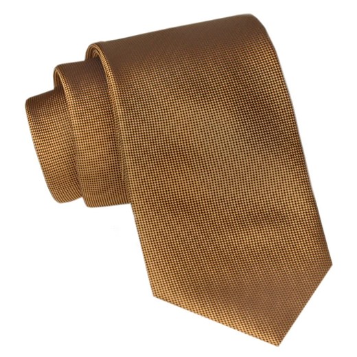 Męski Krawat Angelo di Monti - Karmelowy KRADM2071 ze sklepu JegoSzafa.pl w kategorii Krawaty - zdjęcie 164341161