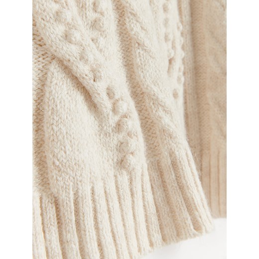 Reserved - Sweter z golfem - kremowy Reserved M Reserved