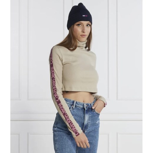 Bluzka damska Calvin Klein z golfem jesienna
