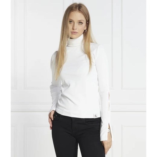 CALVIN KLEIN JEANS Golf TAB SPLIT RIB MOCK NECK | Regular Fit XS Gomez Fashion Store