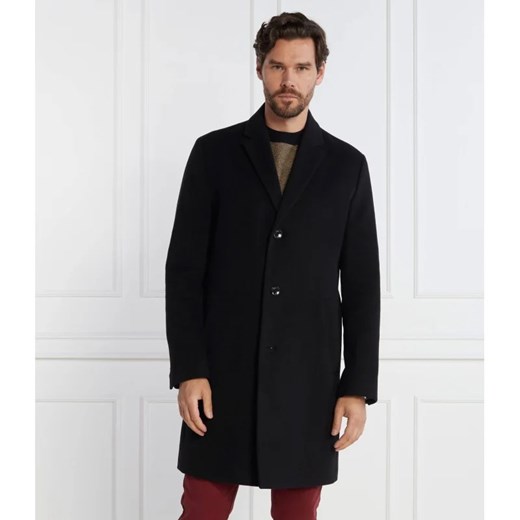 BOSS BLACK Wełniany płaszcz H-Hyde-C-224 ze sklepu Gomez Fashion Store w kategorii Płaszcze męskie - zdjęcie 164343064