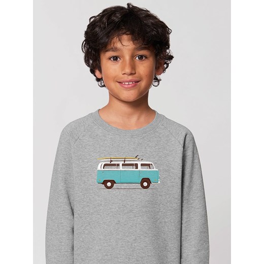 WOOOP Bluza &quot;Blue van&quot; w kolorze szarym ze sklepu Limango Polska w kategorii Bluzy dziewczęce - zdjęcie 164345600