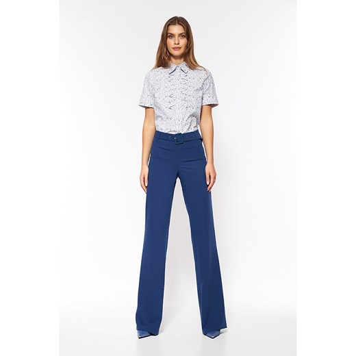 Nife Spodnie w kolorze niebieskim ze sklepu Limango Polska w kategorii Spodnie damskie - zdjęcie 164346242