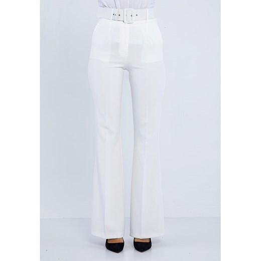 GIORGIO DI MARE Spodnie w kolorze białym ze sklepu Limango Polska w kategorii Spodnie damskie - zdjęcie 164346384