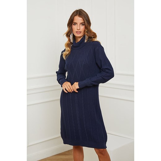 Joséfine Sukienka dzianinowa &quot;Bernie&quot; w kolorze niebieskim ze sklepu Limango Polska w kategorii Sukienki - zdjęcie 164347690