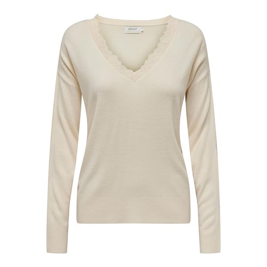 ONLY Sweter w kolorze beżowym ze sklepu Limango Polska w kategorii Swetry damskie - zdjęcie 164348520