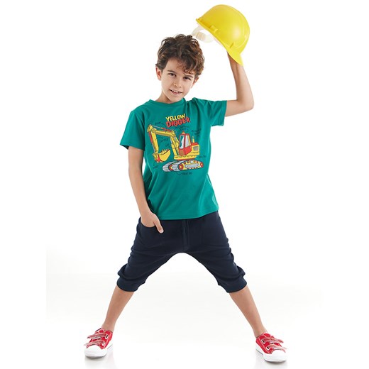 Denokids 2-częściowy zestaw &quot;Digger&quot; w kolorze zielono-czarnym ze sklepu Limango Polska w kategorii Komplety chłopięce - zdjęcie 164349163