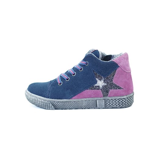 lamino Skórzane sneakersy w kolorze niebieskim ze sklepu Limango Polska w kategorii Trampki dziecięce - zdjęcie 164352580