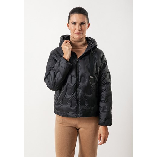 Czarna puchowa kurtka z kapturem Molton 36 Molton