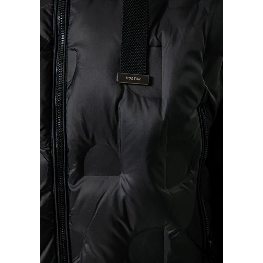 Czarna puchowa kurtka z kapturem Molton 36 Molton