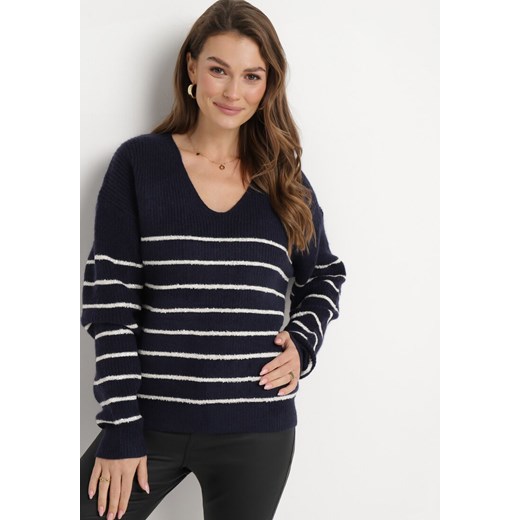 Sweter damski Born2be wielokolorowy