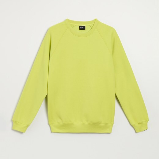 Bluza basic z raglanowym dekoltem limonkowa - Zielony House XL House