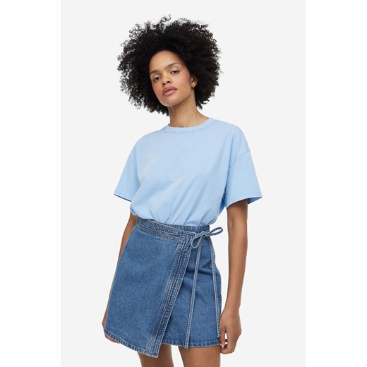 H & M - T-shirt o spranym wyglądzie - Niebieski H & M M H&M
