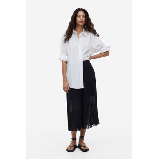 H & M - Plisowana spódnica z szyfonu - Niebieski H & M XL H&M