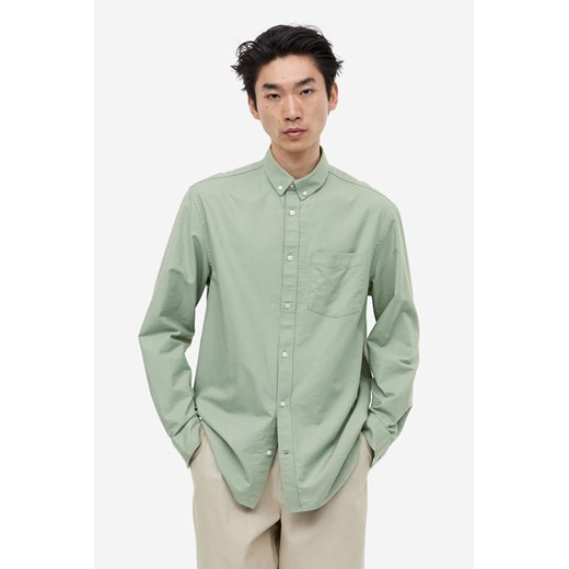 H & M - Koszula oksfordzka Regular Fit - Zielony H & M S H&M